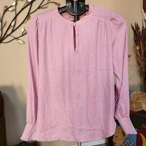 NWT Ann Taylor LOFT sz small pink blush blouse